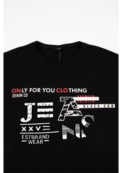 Kadın Siyah Baskılı Tişört modelleri