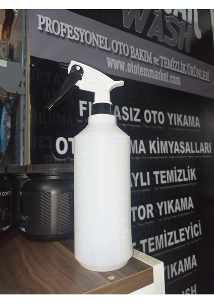 Kimyasala Dayanıklı Trigger Sprey Fısfıs Başlıklı Şişe 700 ml 3 Adet