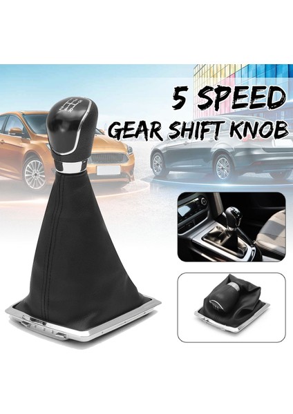 5 Hız Manuel Manuel Vites Topuzu Vites Kolu Körüğü Bot Kılıfı Ford Focus Için Mk2 Fl Mk3 Mk4 Mk7 Mondeo Galaxy Kuga (Yurt Dışından)