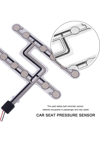 Evrensel Araba Koltuğu Basınç Sensörü Emniyet Kemeri Uyarı Hatırlatma Pedi Meşgul Oturmuş Alarm Aksesuarı A (Yurt Dışından)