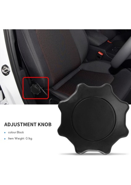 2 Adet Siyah Koltuk Ayar Düğmesi Golf Jetta Mk4 Passat B5 Beetle Leon Ibiza 1j0 881 671 F (Yurt Dışından)