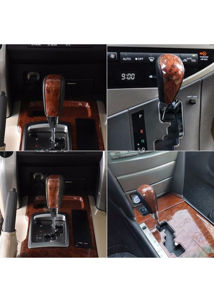 Ahşap Tahıl Manuel Vites Topuzu Toyota Corolla Camry/harrier Fortuner Taç Land Cruiser Kolu Vites Sopa Siyah (Yurt Dışından)