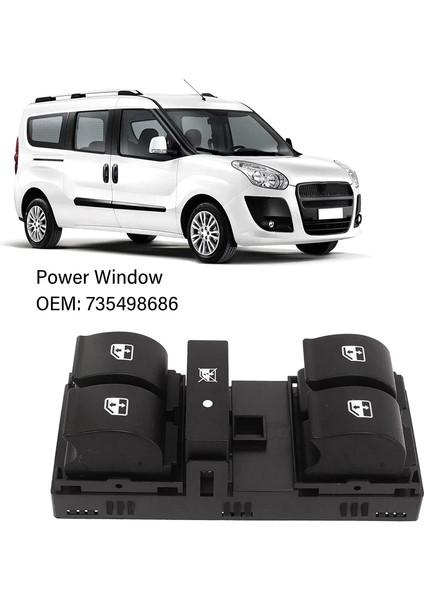 Elektrikli Cam Anahtarı 735498686 Fiat Doblo 263 2009‑2018 Için Uygun (Yurt Dışından) indirimleri