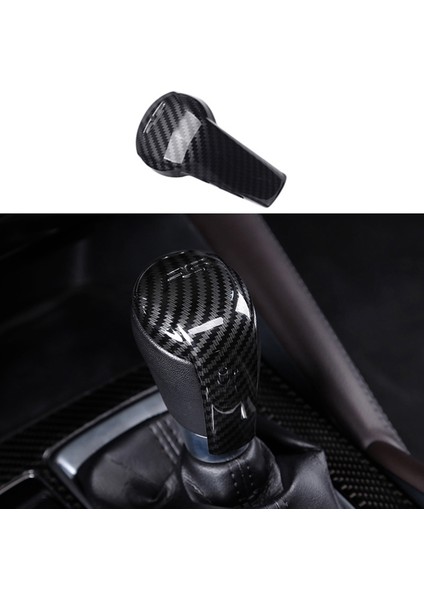 Vites Topuzu Kapak Trim Mazda Cx-5 Cx5 2017 2018 Otomatik Şanzıman Araba Vites Topuzu Dekorasyon Trim Etiket Abs Plastik Karbon Fiber Renk 1 Adet/takım (Yurt Dışından)