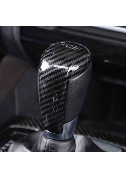 Vites Topuzu Kapak Trim Mazda Cx-5 Cx5 2017 2018 Otomatik Şanzıman Araba Vites Topuzu Dekorasyon Trim Etiket Abs Plastik Karbon Fiber Renk 1 Adet/takım (Yurt Dışından)