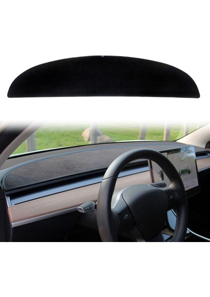 Araba Dashboard Pad Tesla Model 3 Y 2017-2023 Dash Mat Güneşlik Kaymaz Toz Geçirmez Koruyucu Kapak Aksesuarları (Yurt Dışından)