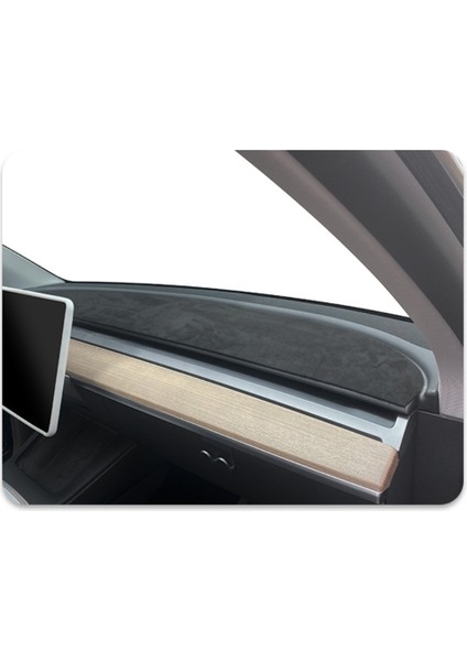 Araba Dashboard Pad Tesla Model 3 Y 2017-2023 Dash Mat Güneşlik Kaymaz Toz Geçirmez Koruyucu Kapak Aksesuarları (Yurt Dışından)