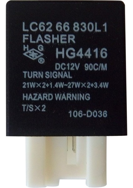 LC6266830 Mazda Famılıa 323 Protege Mıata Mpv Için Dönüş Sinyalleri Tehlike Flaşör Rölesi (Yurt Dışından)