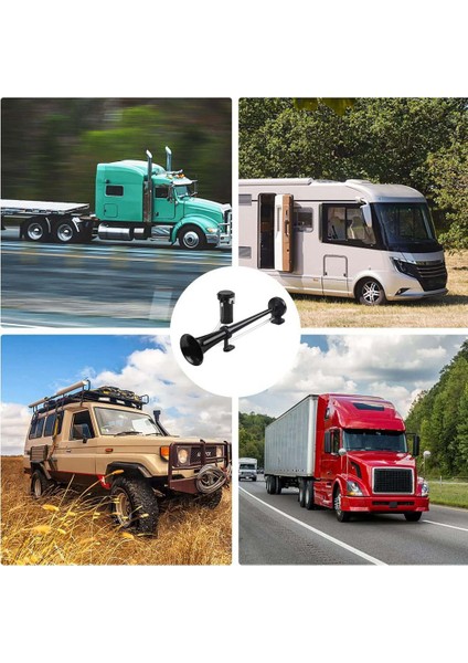 Kamyon Için 150DB 24V Tren Kornası, Tek Trompetli Kamyon Havalı Korna, 24V Araçlar Için Tren Araba Gemi Tekne Kamyon, 17 Inç (Yurt Dışından)