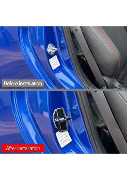 2 Takım Trd Kapı Sabitleyici Kapı Kilidi Koruyucu Sürgüler Stoper Kapakları Subaru Brz Xv Forester Legacy Outback Wrx (Yurt Dışından)