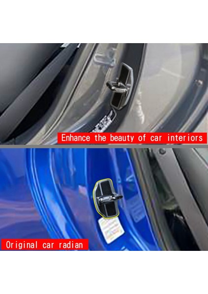 2 Takım Trd Kapı Sabitleyici Kapı Kilidi Koruyucu Sürgüler Stoper Kapakları Subaru Brz Xv Forester Legacy Outback Wrx (Yurt Dışından)