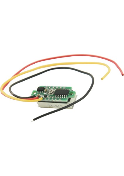 Mini Dijital Voltmetre Dc 0-100V LED Panel Gerilim Ölçer 3 Telli Kırmızı (Yurt Dışından)