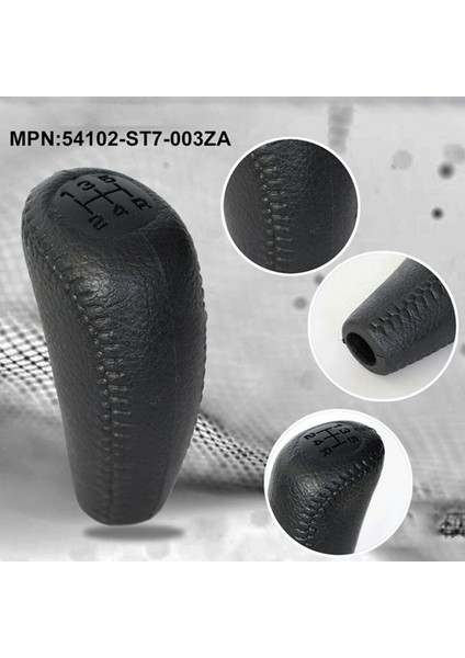 Honda Acura 94-01 54102-ST7-003ZA Siyah Için Araba Deri Hız Vites Topuzu (Yurt Dışından)