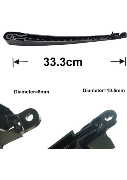 Mazda 3 Bk Hatchback 2003-2009 Için Arka Cam Silecek Lastiği ve Ön Cam Silecekleri Kolu (Yurt Dışından)
