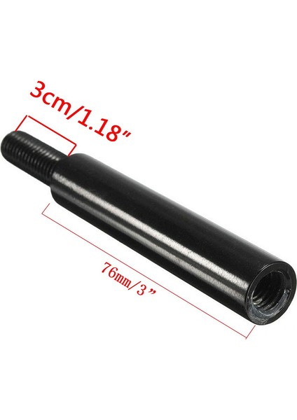 3 Inç Alüminyum Vites Topuzu Genişletici Uzatma Vites Kolu Kolu Jdm Honda Accord Acura Civic Fd2 Type-R M10X1.5 (Yurt Dışından)