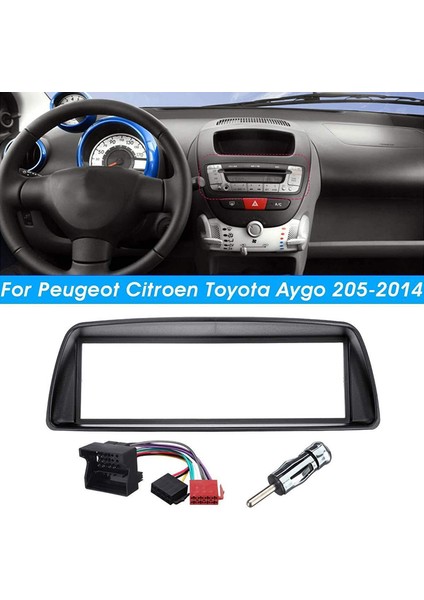 Araba Radyo Fasya Paneli Çerçeve 1 Din CD DVD Dash Ses Iç Kapak Trim Citroen C1 Toyota Aygo Için Peugeot 107 (Yurt Dışından) fiyatları