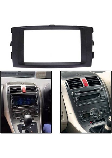 Toyota Auris 2006-2012 Için 2din Araba Fasya Stereo Alınlıklar Paneli Dash Montaj Kurulum Araç DVD Çerçeve Kiti In-Dash (Yurt Dışından)