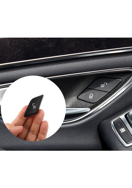 Araba Ön Sol Kapı Kilidi Anahtarı Düğme Kilidi Anahtarı Kapağı Mercedes Benz Için W222 S Sınıfı S300 S320 S350 S400 2014-2020 (Yurt Dışından)
