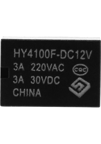 10 Adet Mini Elektronik Röle Dc 12V Siyah (Yurt Dışından)