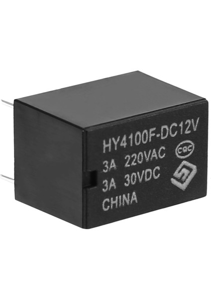 10 Adet Mini Elektronik Röle Dc 12V Siyah (Yurt Dışından)