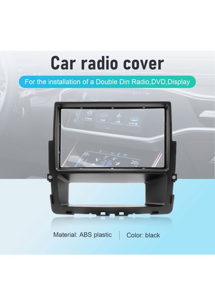 2 Din Araba Radyo Fasya Nissan Primastar Opel Vivaro Renault Trafic Iı Kurulum Çerçeve Paneli DVD Yüz Plaka Trim (Yurt Dışından)