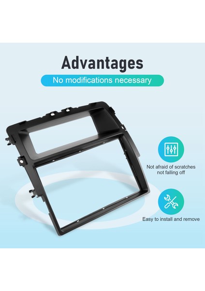 2 Din Araba Radyo Fasya Nissan Primastar Opel Vivaro Renault Trafic Iı Kurulum Çerçeve Paneli DVD Yüz Plaka Trim (Yurt Dışından)