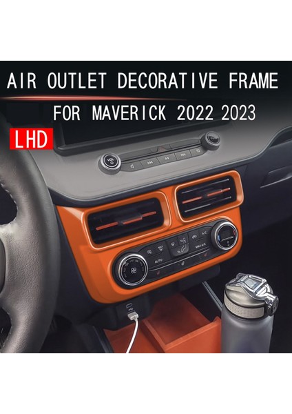 Araba Iç Klima Havalandırma Kapağı Trim Ford Maverick 2022 2023 Için Merkezi Kontrol Ac Çıkış Çerçeve Havalandırma Etiket (Yurt Dışından)