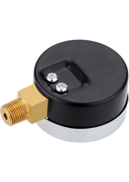 Basınç Göstergesi - 0 - 30 Psi 0 - 2 Bar Mini Kadranlı Gösterge Kompresör Metre Hidrolik Basınç Göstergesi Gösterge Çift Ölçekli Siyah (Yurt Dışından)