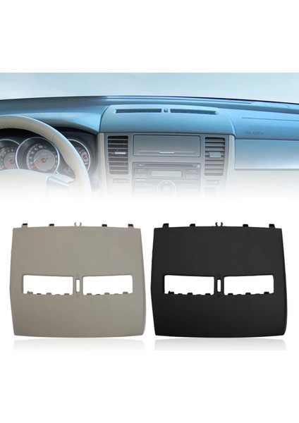 Nissan Tiida 2005-2011 Için Gösterge Paneli Kapağı Ön Pano Orta Klima Çıkış Delikleri Üst Kapak, Siyah (Yurt Dışından)