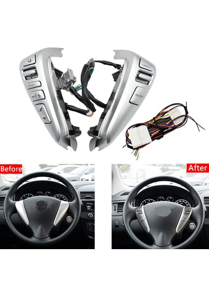 Araba Direksiyon Anahtarı Düğmesi Cruise Control Düğmesi Nissan Tııda Sentra Livina Sunny Almera 25550-3DA6A (Yurt Dışından) fiyatları