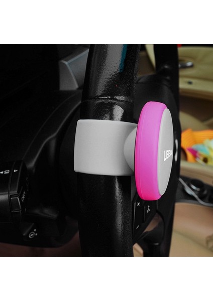 Leeioo Universal Araç Kamyon Direksiyon Spinner Güç Kolu Topuzu Güçlendirici-Siyah (Yurt Dışından)