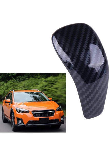 Araba Karbon Fiber Abs Vites Vites Kolu Topuzu Kapatma Başlığı Subaru Crosstrek Xv 2018+ Forester Sk 2019+ (Yurt Dışından)