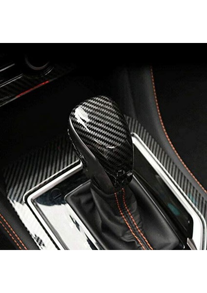 Araba Karbon Fiber Abs Vites Vites Kolu Topuzu Kapatma Başlığı Subaru Crosstrek Xv 2018+ Forester Sk 2019+ (Yurt Dışından)