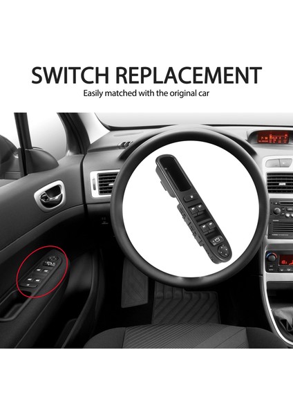 Yeni Elektrikli Cam Anahtarı 2002-2014 Peugeot 307 6554.KT Için Uygun (Yurt Dışından)