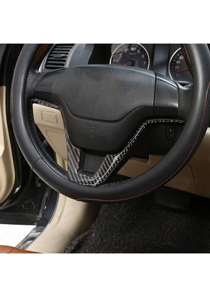 Honda Cr-V 2007-2011 Yumuşak Karbon Fiber 3D Etiket Direksiyon Paneli Kapak Çerçeve Trim Iç Araba Aksesuarları (Yurt Dışından)