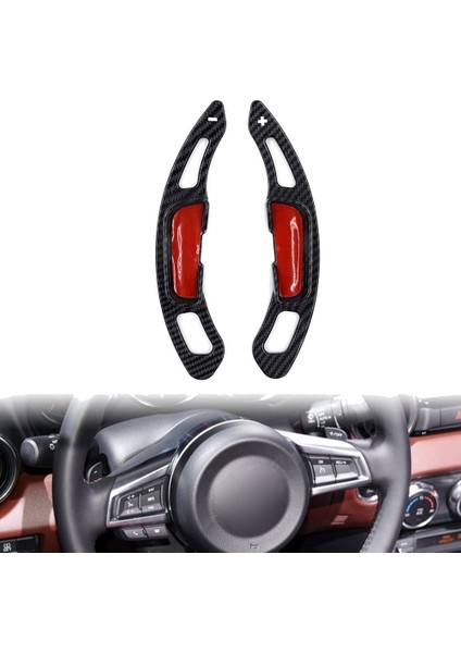 Çift Araba Direksiyon Vites Paddle Shifter Uzatma Mazda 3 6 Için Cx-3 Cx-4 Cx-5 Mx-5 (Yurt Dışından)