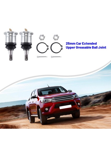 Toyota Hilux Vigo KUN25 KUN26 Revo 4WD 2005+ Için 25MM Araba Genişletilmiş Üst Yağlanabilir Rotil (Yurt Dışından)