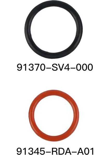 Acura Honda Için Hidrolik Direksiyon Pompası Kauçuk Giriş ve Çıkış O-Ring Contaları 2 Adet Kıt 91345-RDA-A01+91370-SV4-000 (Yurt Dışından)