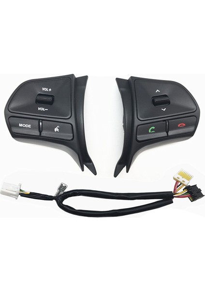 Kıa Rıo Için K2 2011-2014 Çok Fonksiyonlu Direksiyon Kontrol Düğmesi Arkadan Aydınlatmalı Ses Telefon Ses Anahtarı (Yurt Dışından)