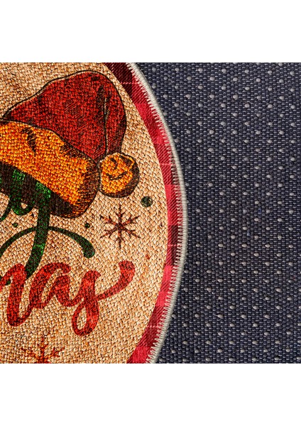 Pamuklu Dokuma ve Kaymaz Taban, Şönil, Ince, Yıkanabilir, Dekoratif Modern Yılbaşı Desenli Halı indirimleri