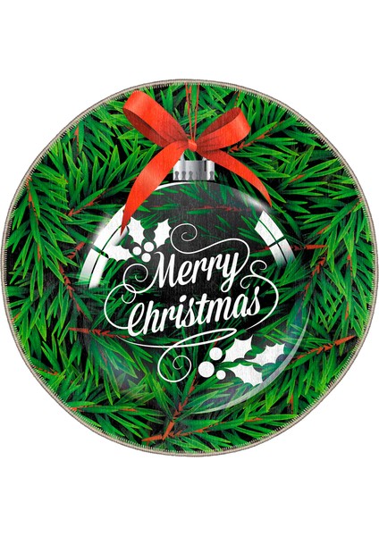 Pamuklu Dokuma ve Kaymaz Taban, Şönil, Ince, Yıkanabilir, Dekoratif Modern Yılbaşı Desenli Halı fırsatları