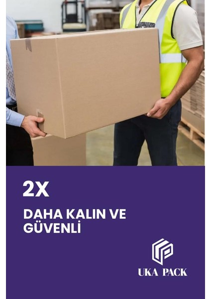 Gramajlı El Tutamaklı Karton Taşıma-Taşınma Koli Kutu 60X40X40 - 32 Desi 10 Adet