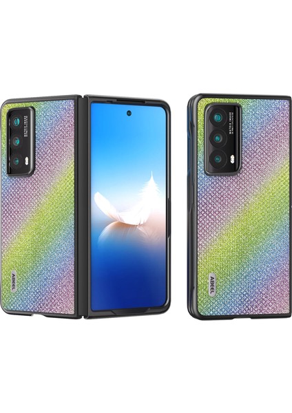 Honor Magic Vs2 5g Deri+Pc Rhinestone Doku Telefon Kapağı (Yurt Dışından)