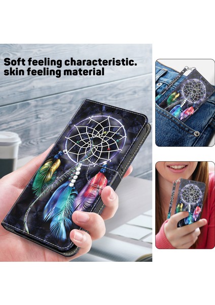 Honor 90 Baskı Deri Flip Cüzdan Telefon Kapağı (Yurt Dışından)