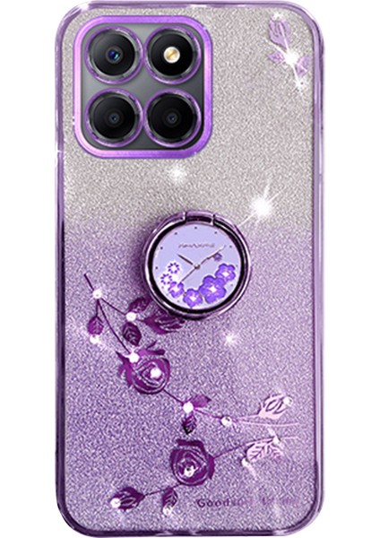Honor X6A 4g Halka Tutucu Tpu Telefon Kabuk Kickstand Telefon Kapağı (Yurt Dışından)