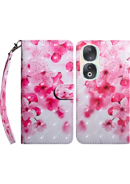 Honor 90 Baskı Deri Flip Cüzdan Telefon Kapağı (Yurt Dışından)