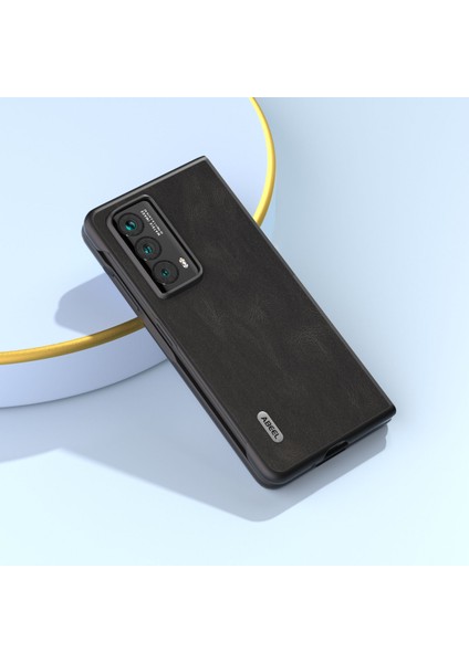 Honor Magic Vs2 5g Anti-Slip Pu Deri Kaplamalı Pc Retro Telefon Kapağı (Yurt Dışından)