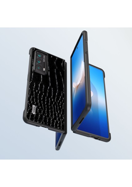 Honor Magic Vs2 5g Inek Deri Timsah Doku Telefon Kapağı (Yurt Dışından)