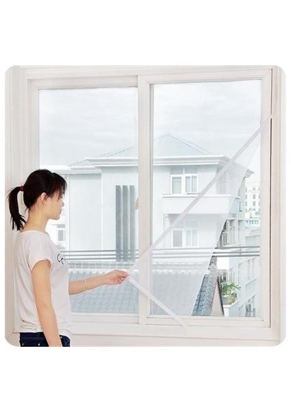Petinka® Tüm Cam Pencere Kapılara Uyumlu Tek Kanat Pencere Sinekliği