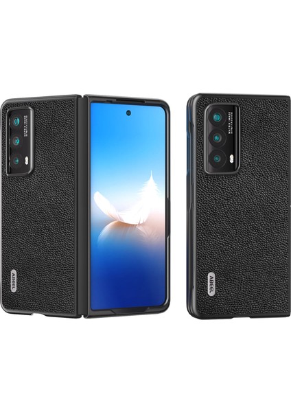 Honor Magic Vs2 5g Inek Deri + Pc Kabuk Litchi Doku Kapağı (Yurt Dışından)